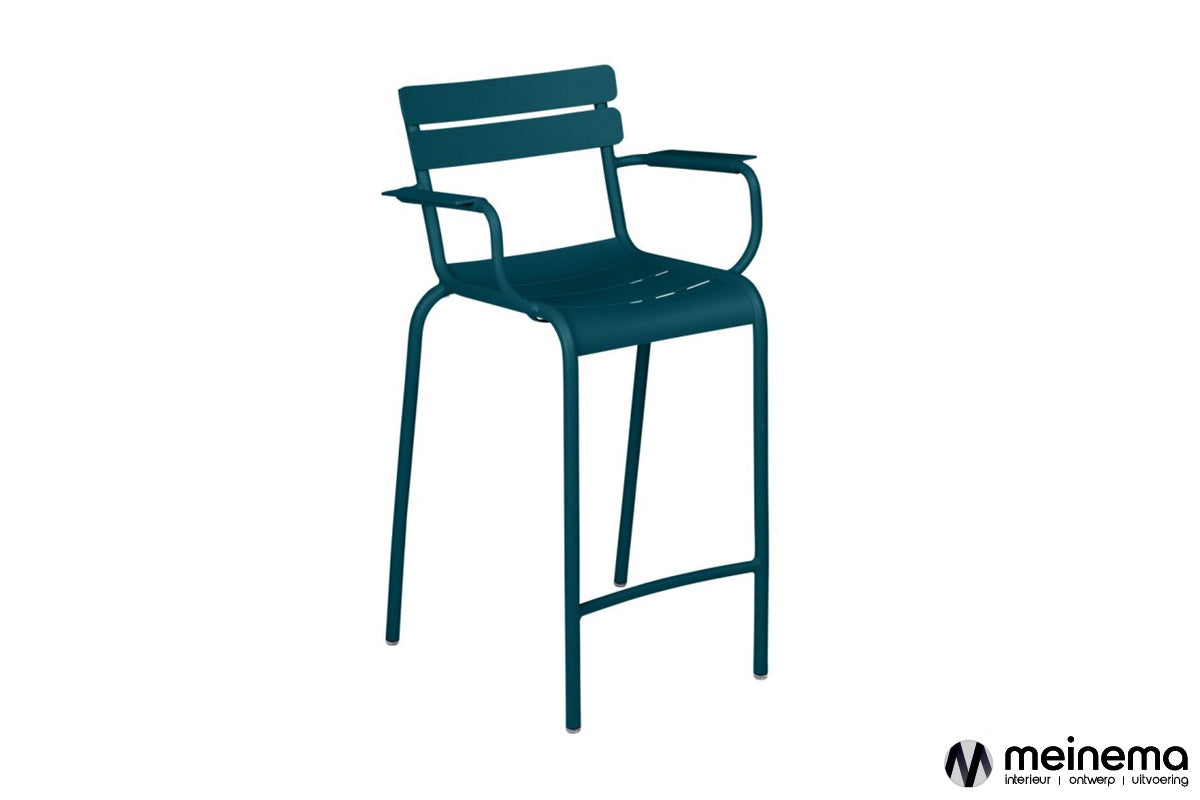 Fermob Luxembourg bar stool with armrests