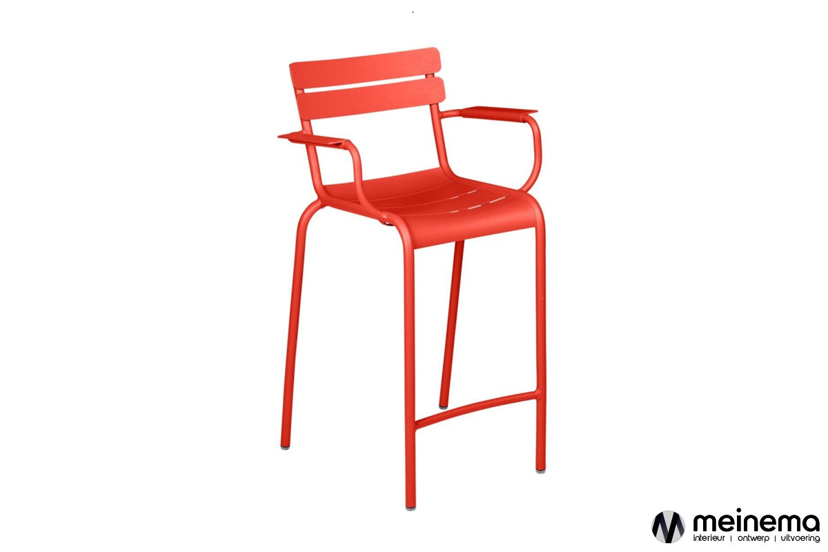 Fermob Luxembourg bar stool with armrests