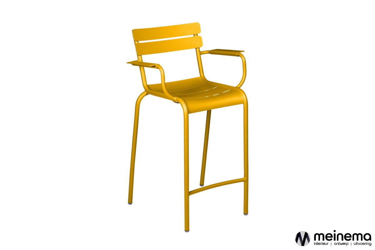 Fermob Luxembourg bar stool with armrests