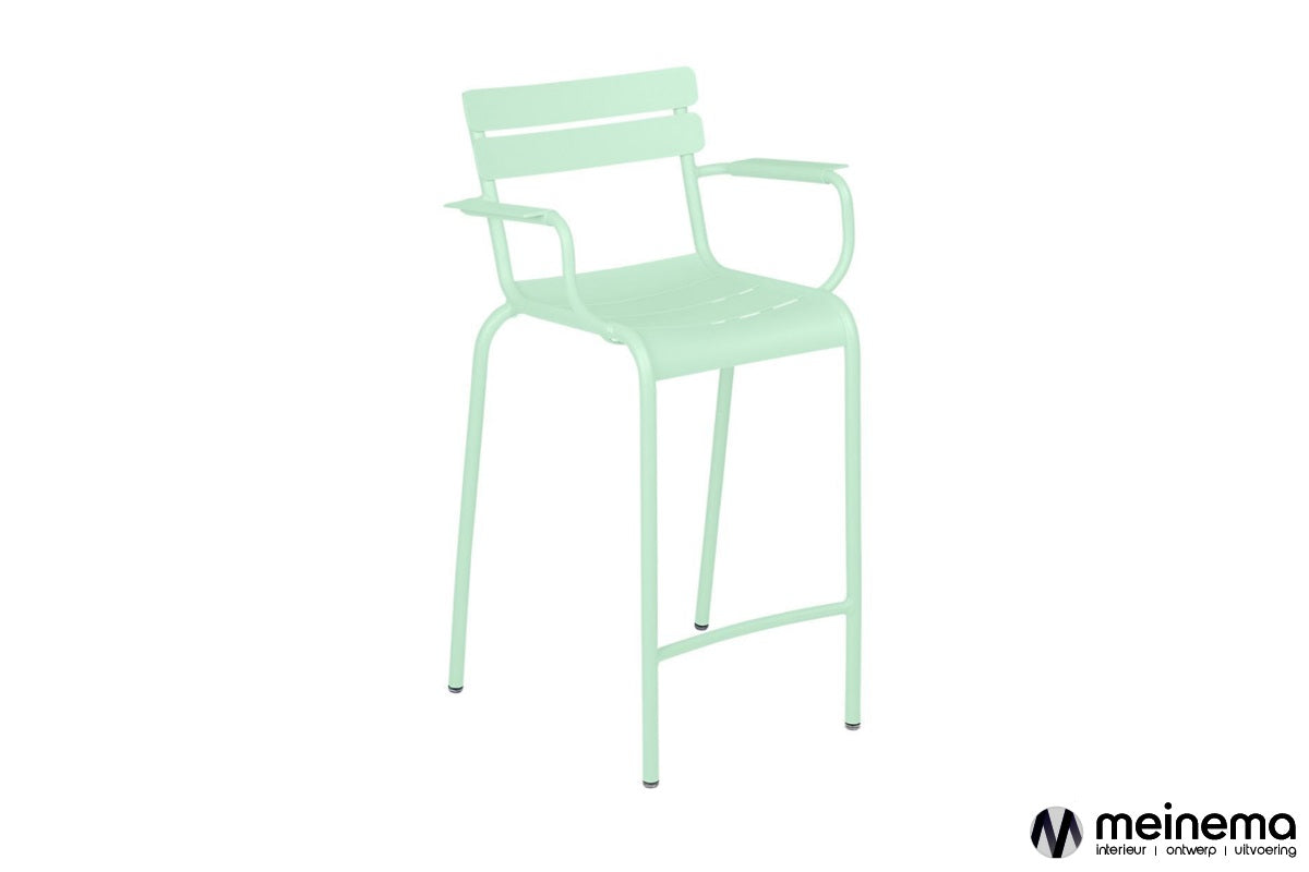 Fermob Luxembourg bar stool with armrests