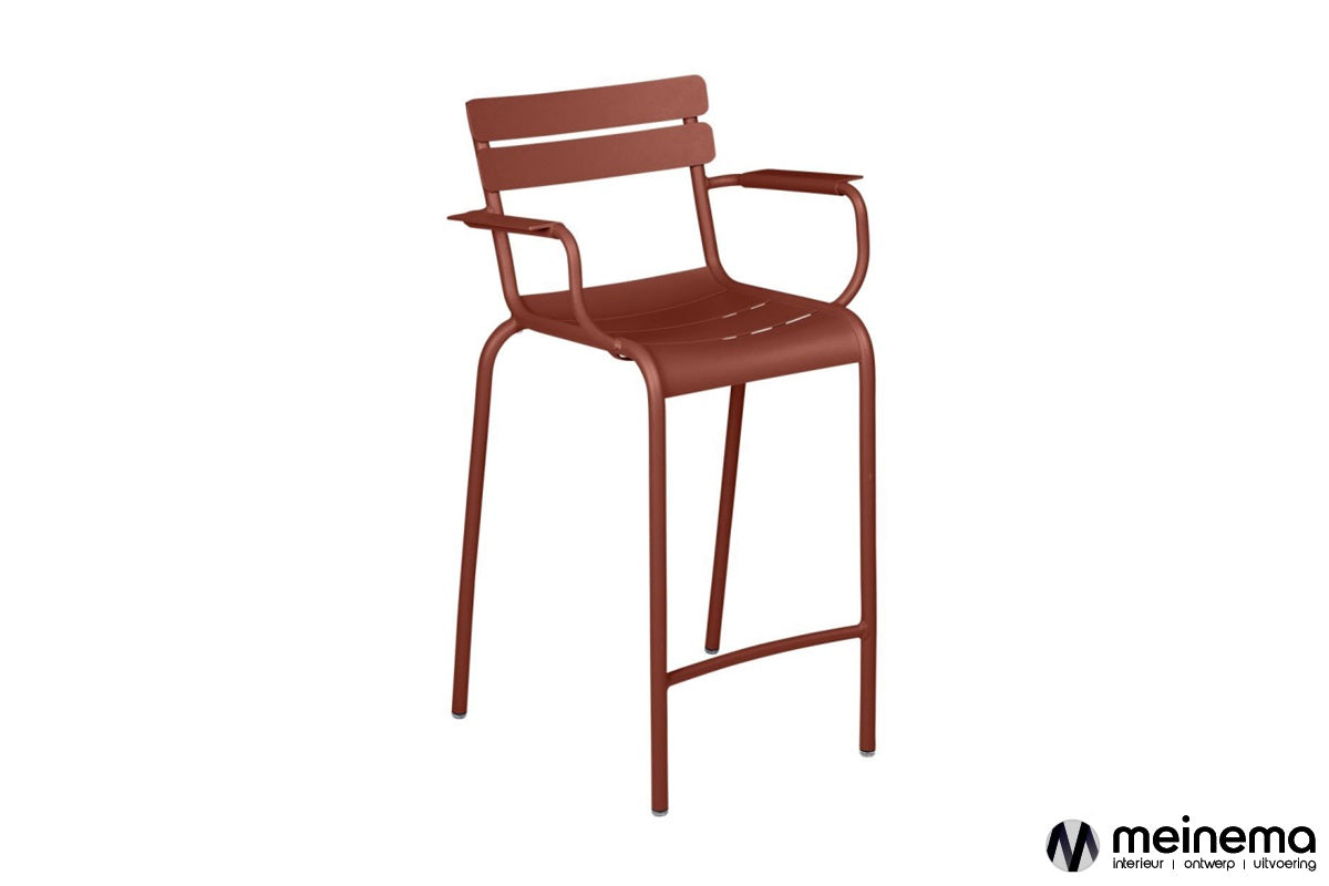 Fermob Luxembourg bar stool with armrests