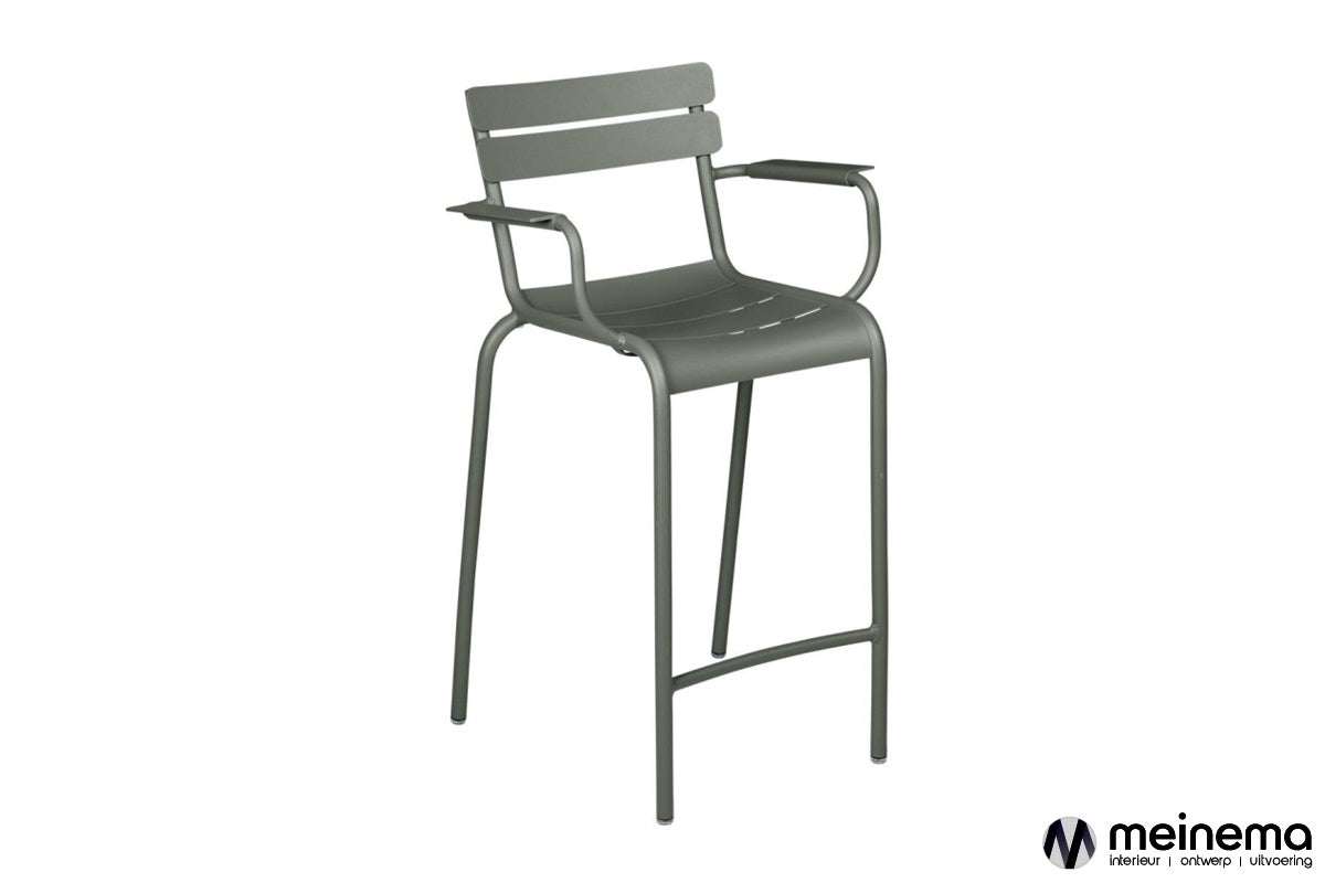 Fermob Luxembourg bar stool with armrests