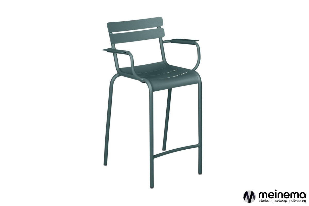 Fermob Luxembourg bar stool with armrests