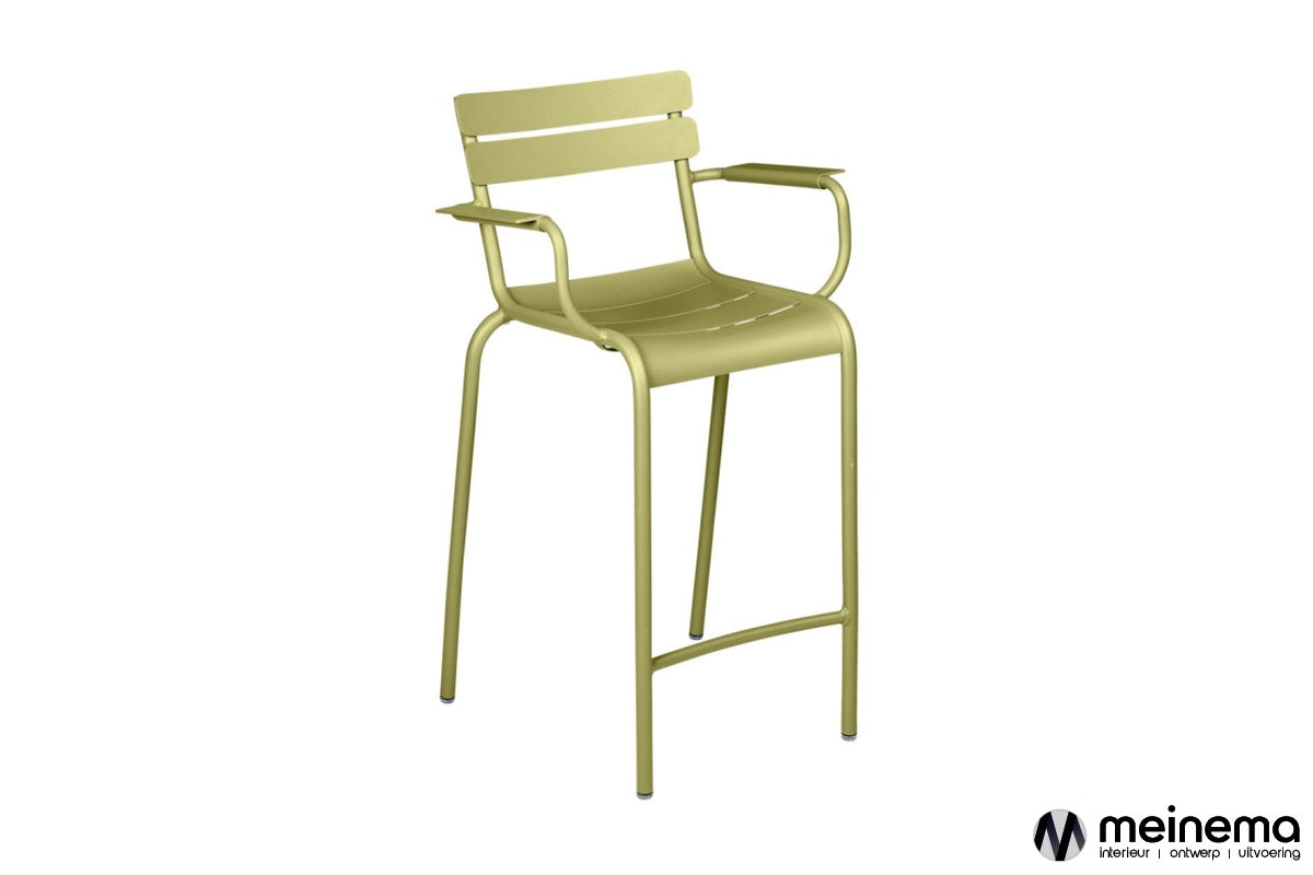 Fermob Luxembourg bar stool with armrests