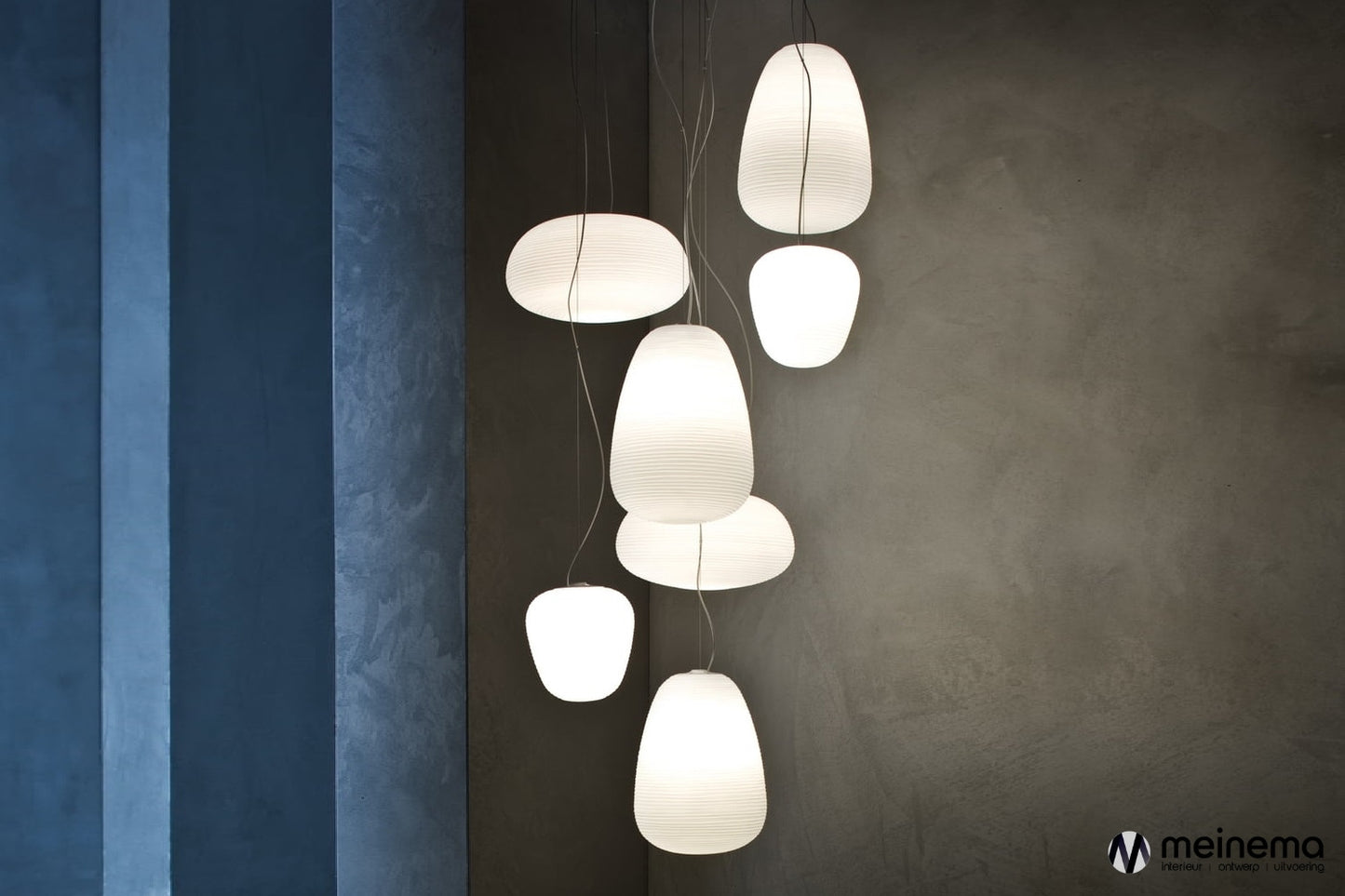 Foscarini Rituals lamp met wit gestructureerd glas