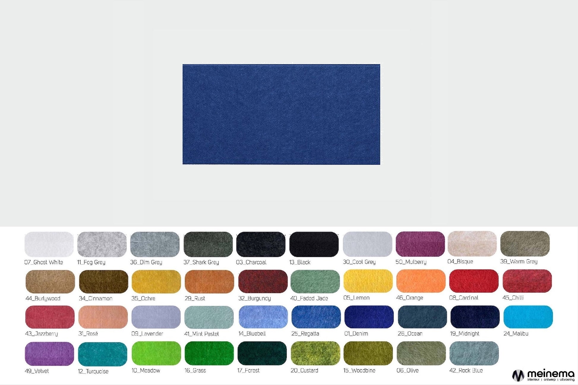 Akoestische petfelt panelen rechthoek