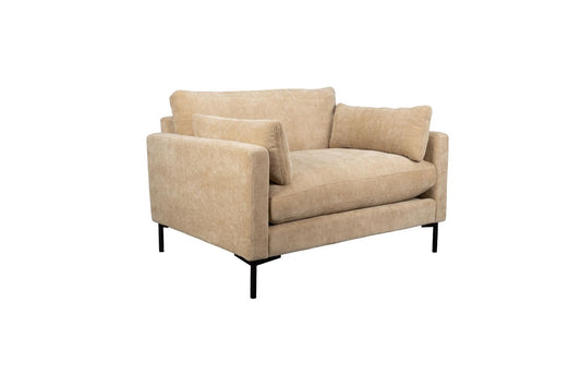 Zuiver Summer loveseat bank in zandkleurige stoffering