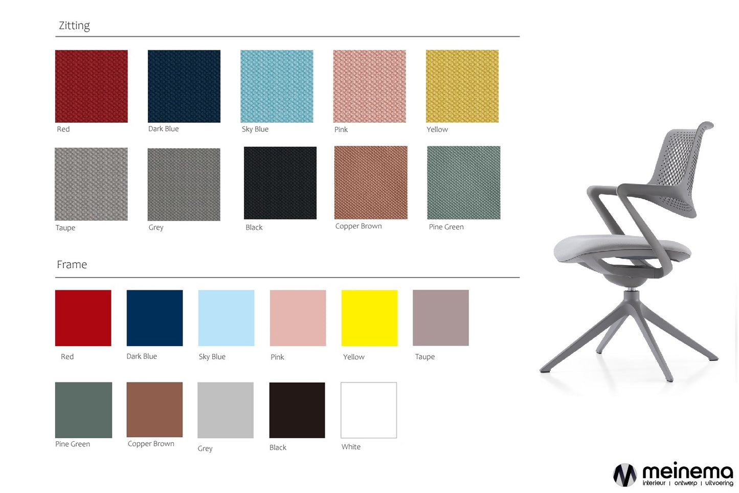 vergaderstoelen kleuren