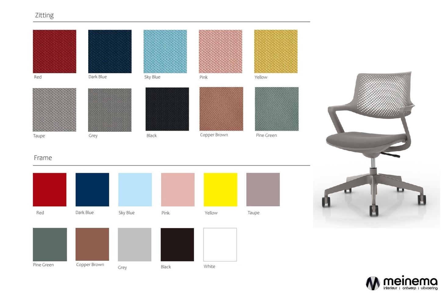 vergaderstoel kleuren