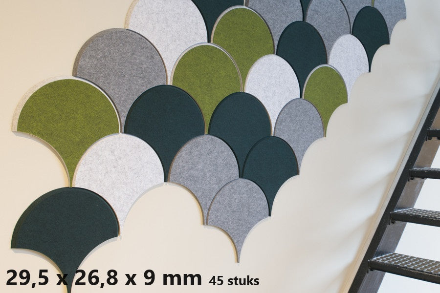 Akoestische petfelt panelen scales