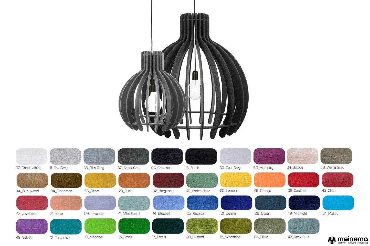 petvilt lamp akoestisch kleuren