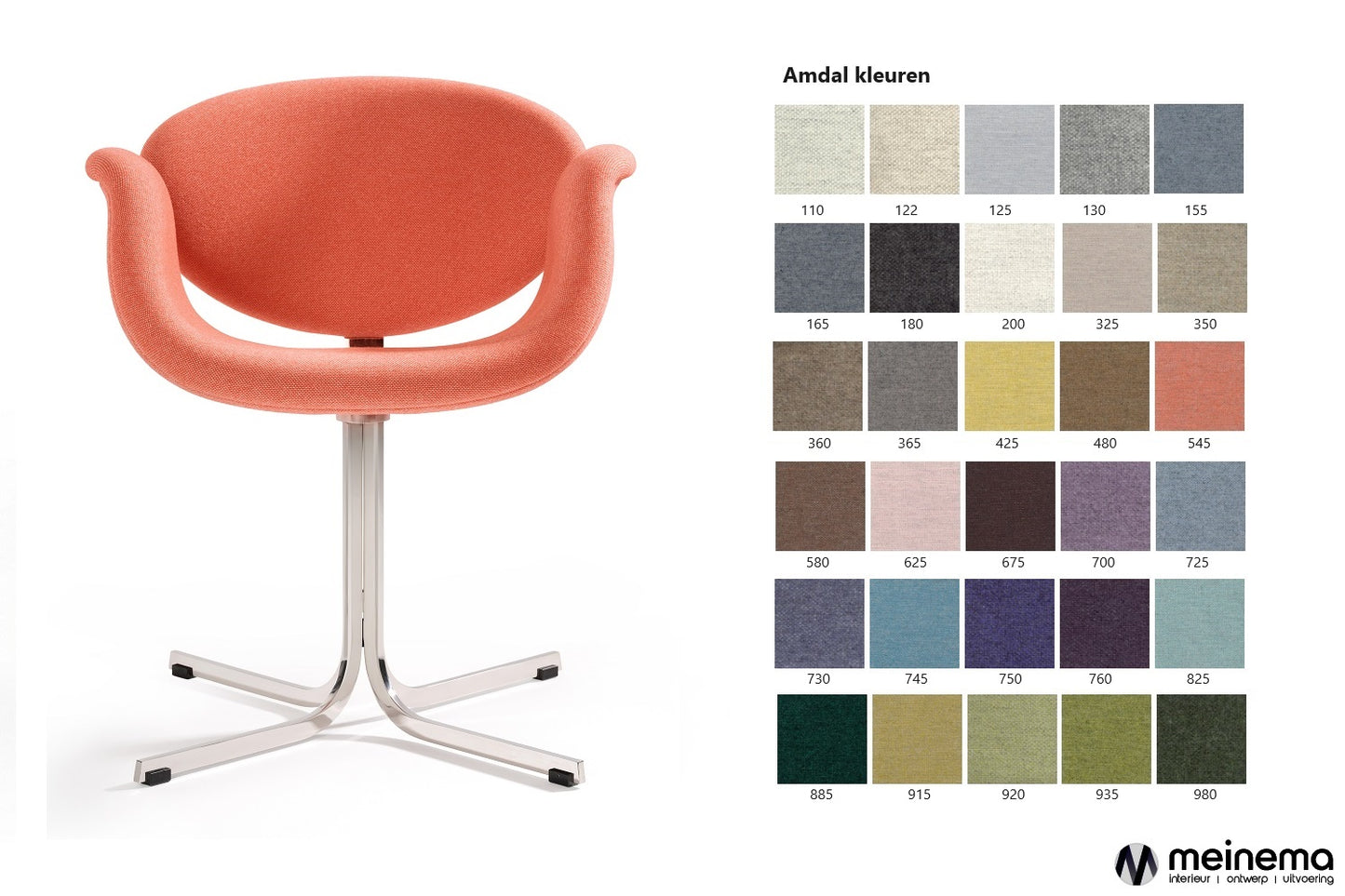 Artifort Little tulip stoel met kruisvoet