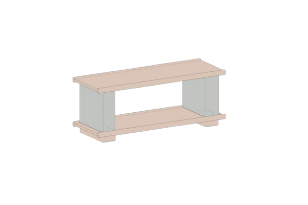 Duurzaam kastensysteem modulair Cruso Block Shelving System