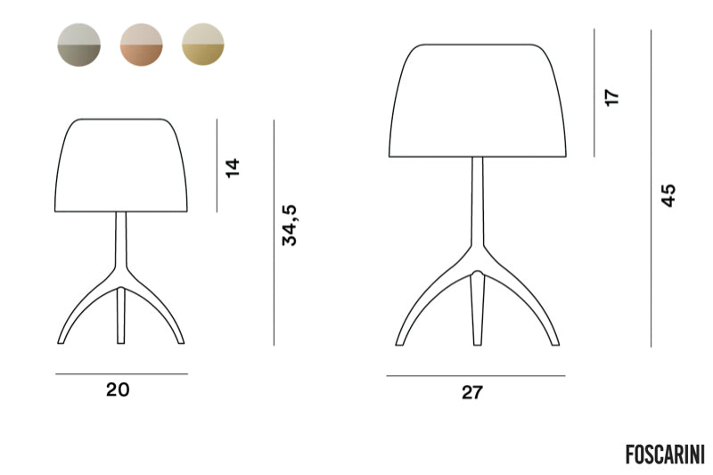Foscarini Lumiere Nuances lamp
