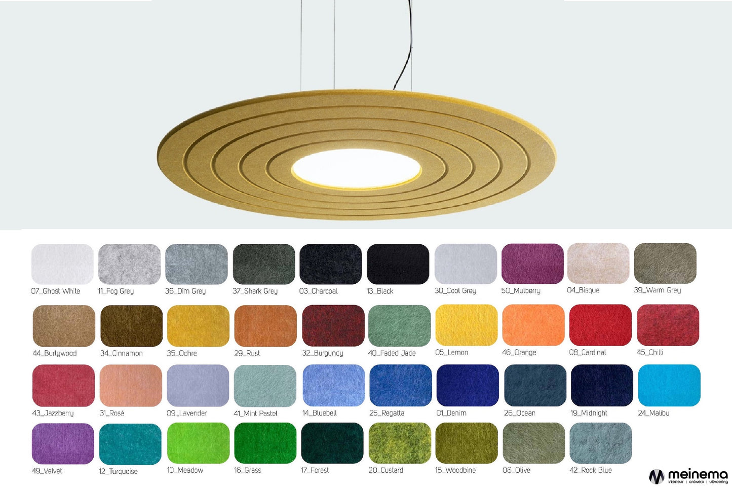 petfelt lamp akoestisch