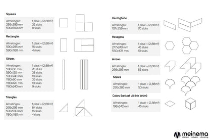 Akoestische panelen afmetingen