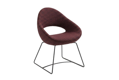 Artifort shark stoel met Burgundy stoffering