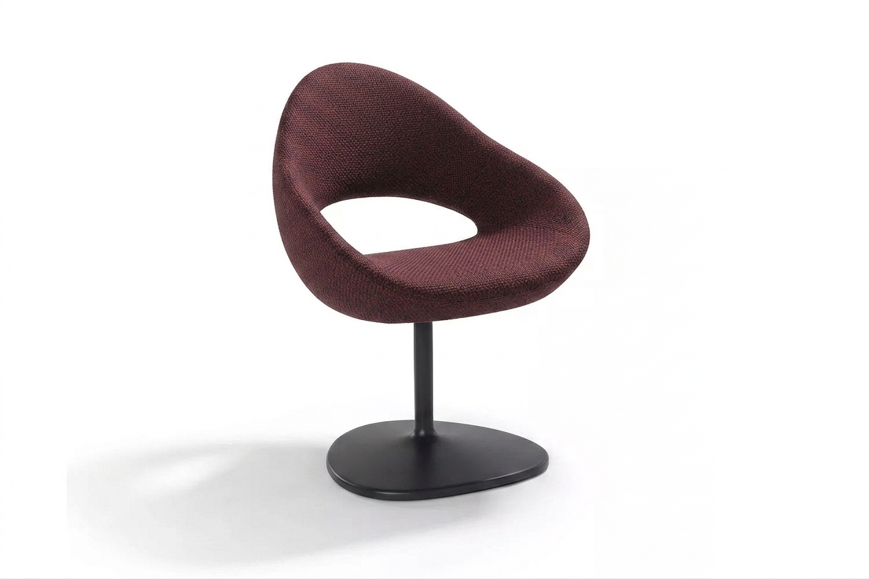 Artifort shark met Burgundy stof van René Holten