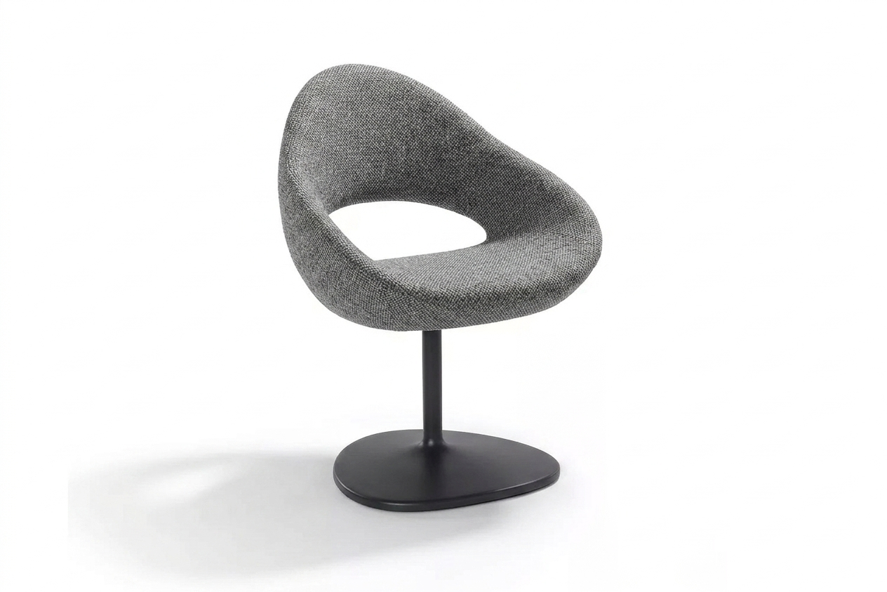 Artifort shark designstoel met grijze stoffering