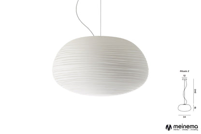 Designlamp van Foscarini zorgt voor warme verlichting in woonkamer of slaapkamer