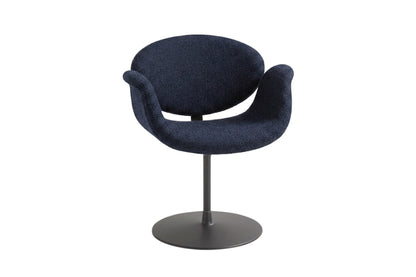 Little Tulip stoel blauw met zwart schijfonderstel Artifort