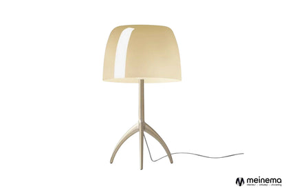 Foscarini Lumiere Grande tafellamp met glazen kap, luxe Italiaans design.