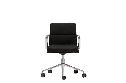 Season comfort vergaderstoel met zwarte stoffering