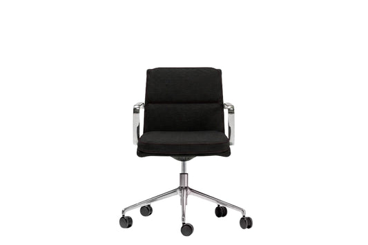 Season comfort vergaderstoel met zwarte stoffering