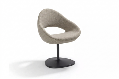 Shark vergaderstoel met taupe stoffering