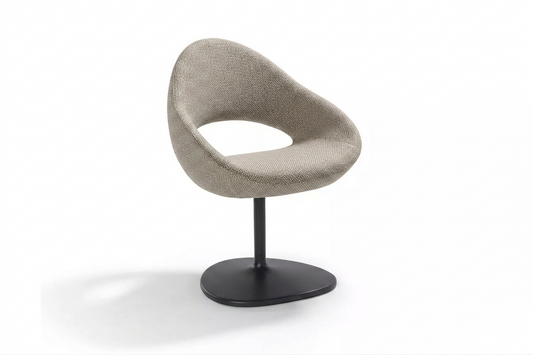 Shark vergaderstoel met taupe stoffering
