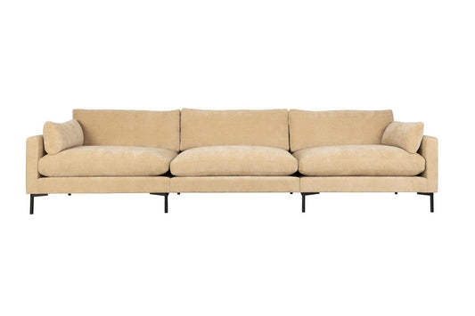 Zuiver Summer 4/5-zits loungebank in zandkleurige stof.
