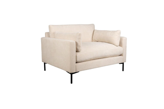 Zuiver Summer loveseat bank met beige stoffering.