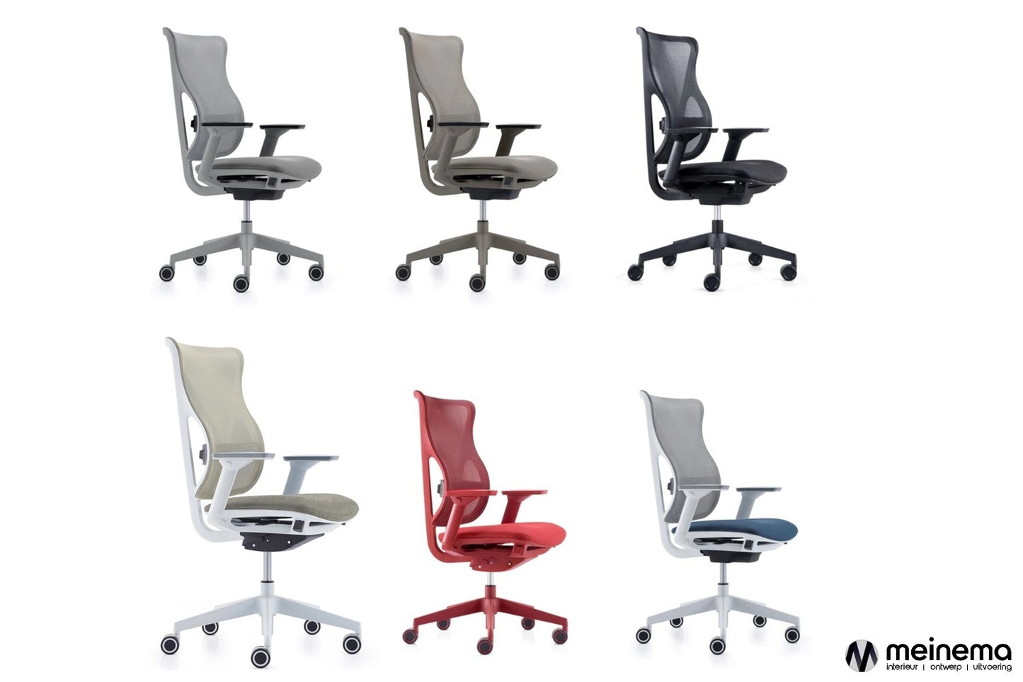 Ergonomische bureaustoel in kleur