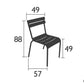 luxembourg-fermob afmetingen chair