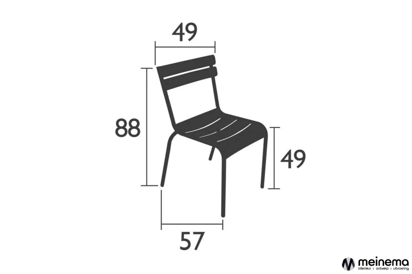 luxembourg-fermob afmetingen chair