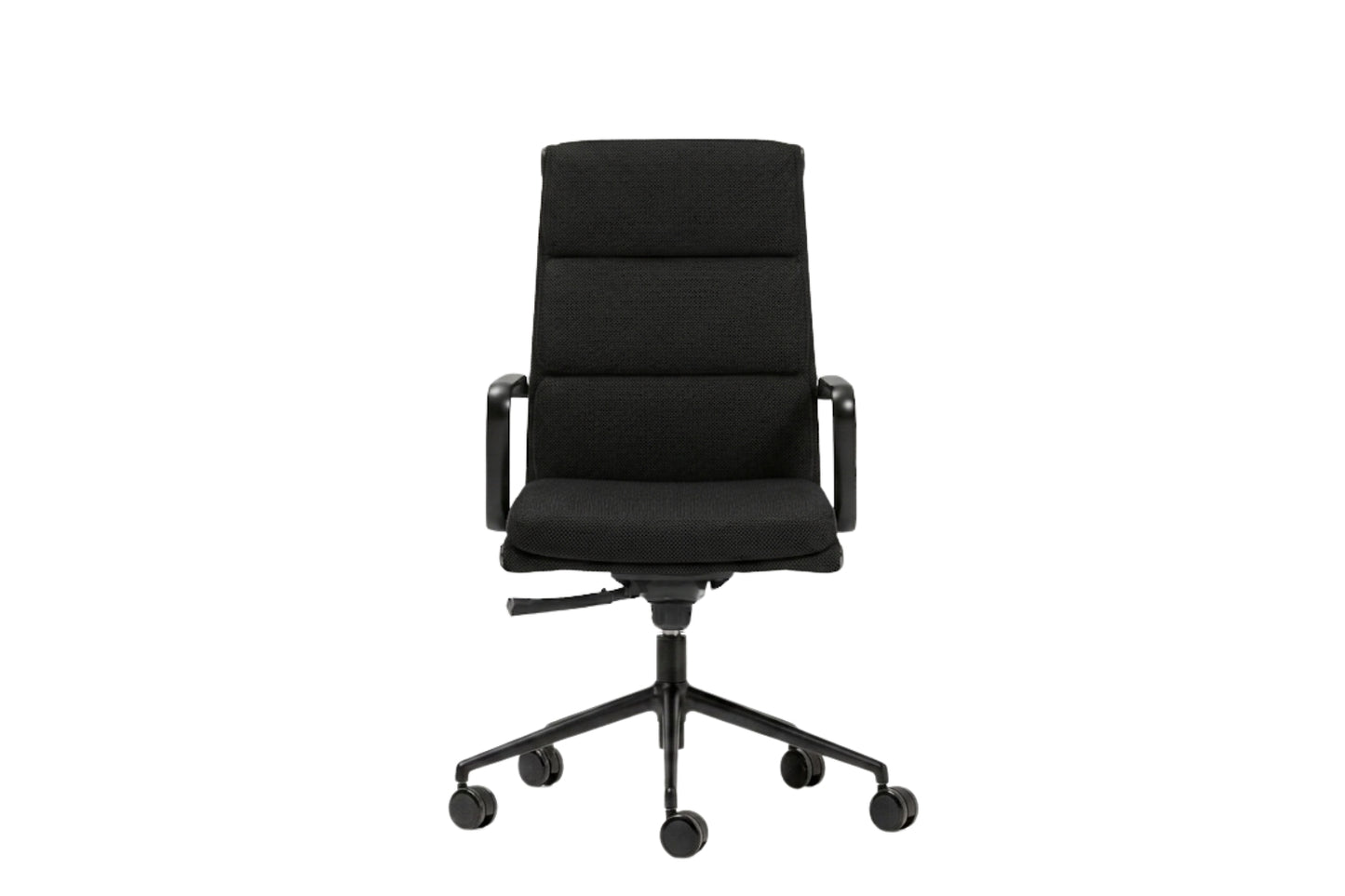 Season comfort chair met hoge rugleuning en zwarte stof