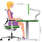 ergonomische bureaustoel instellen